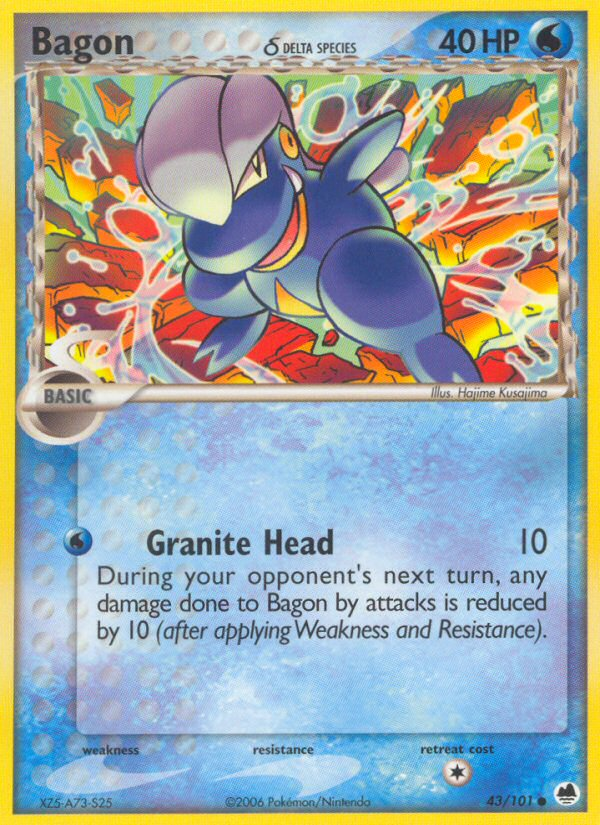 EX Dragon Frontiers Bagon #43/101