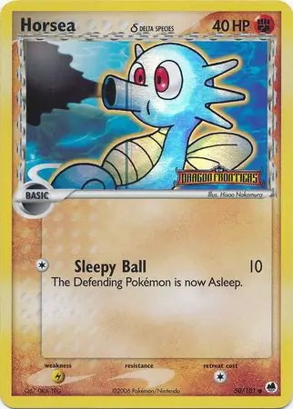 EX Dragon Frontiers Horsea (Alternate Art) #50/101 reverse holo