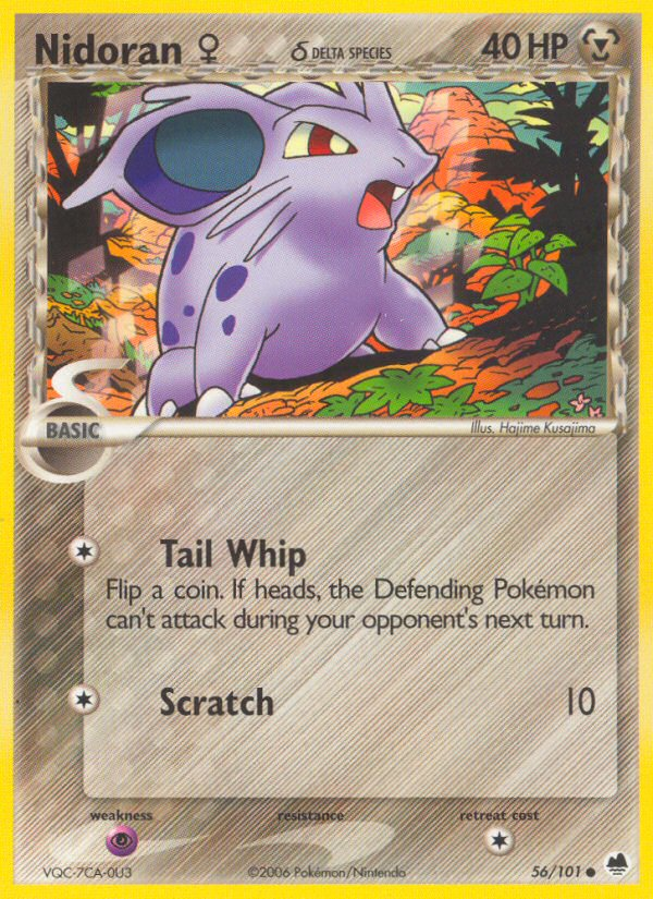 EX Dragon Frontiers Nidoran M #56/101