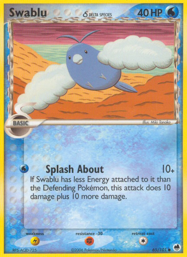 EX Dragon Frontiers Totodile #65/101