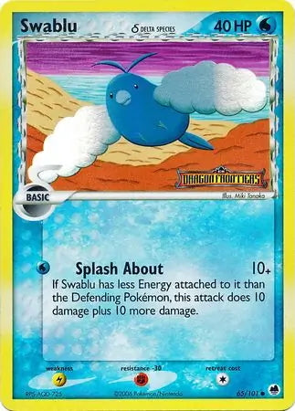 EX Dragon Frontiers Totodile #65/101 reverse holo