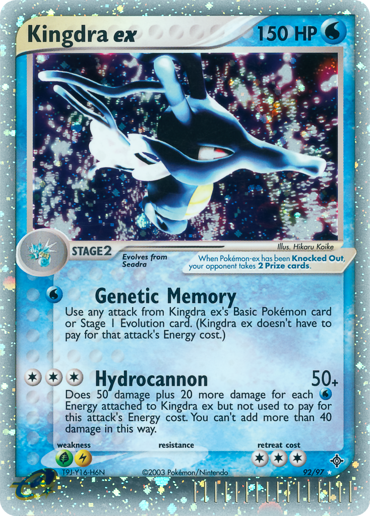 EX Dragon Holo Kingdra EX #92/97