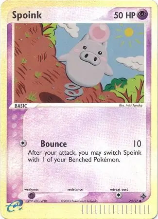 EX Dragon Spoink #73/97 reverse holo