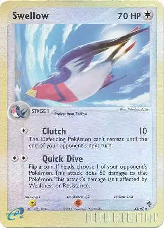 EX Dragon Swellow #45/97 reverse holo