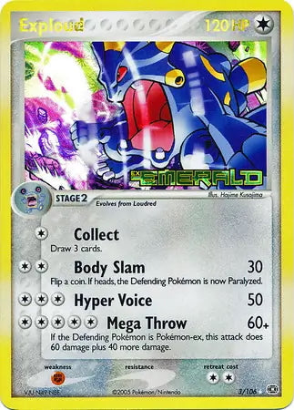 EX Emerald Exploud #3/106 reverse holo