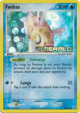 EX Emerald Feebas #49/106 reverse holo