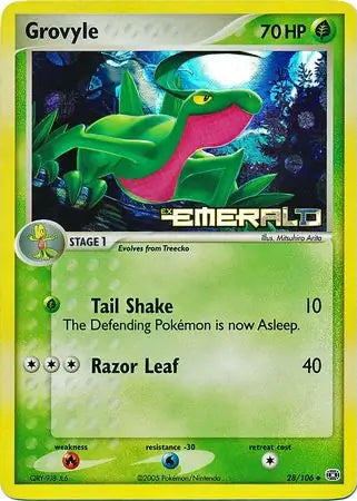 EX Emerald Grovyle #28/106 reverse holo