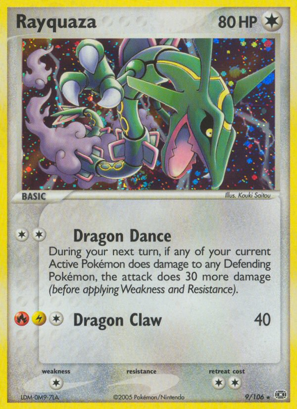 EX Emerald Holo Rayquaza #9/106