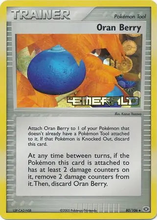 EX Emerald Oran Berry #80/106 reverse holo