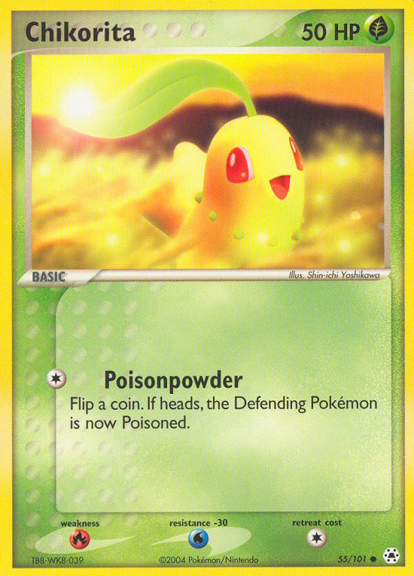 EX Hidden Legends Chikorita #55/101