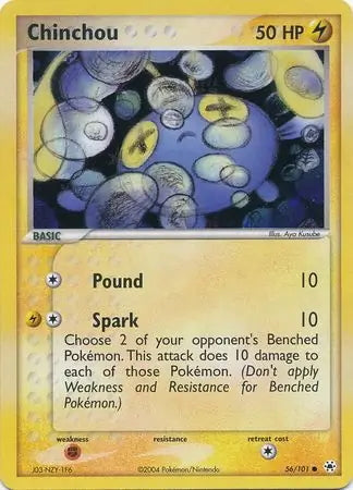 EX Hidden Legends Chinchou #56/101 reverse holo