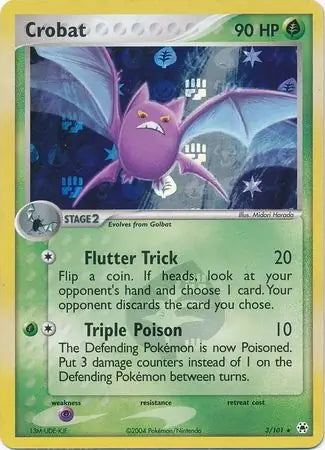 EX Hidden Legends Crobat #3/101 reverse holo