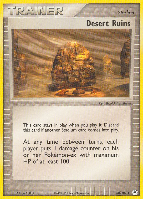 EX Hidden Legends Desert Ruins #88/101