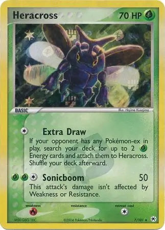 EX Hidden Legends Heracross #7/101 reverse holo