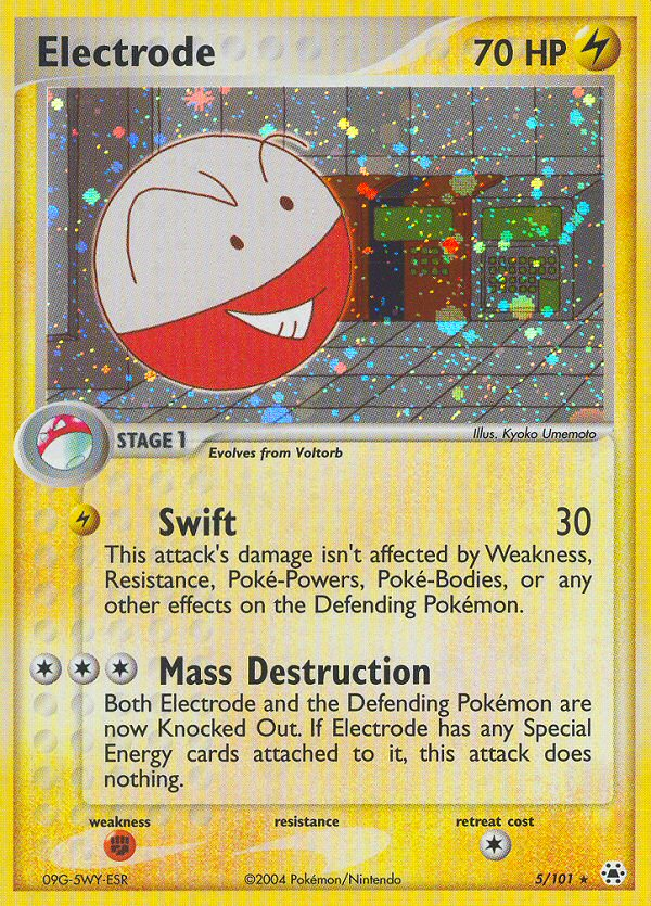 EX Hidden Legends Holo Electrode #5/101