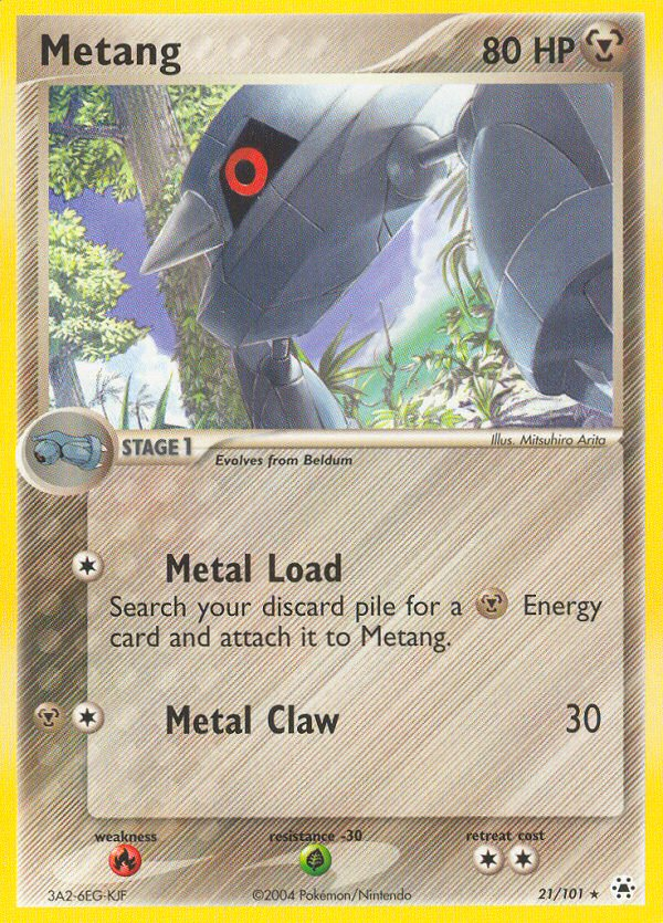 EX Hidden Legends Holo Metang #21/101