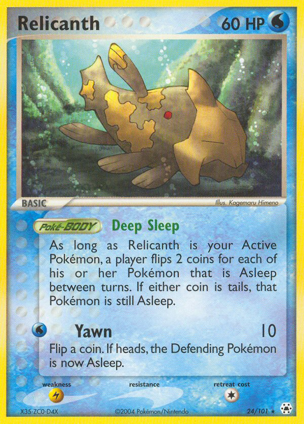 EX Hidden Legends Holo Relicanth #24/101