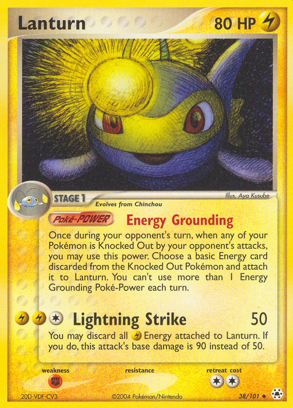 EX Hidden Legends Lanturn #38/101