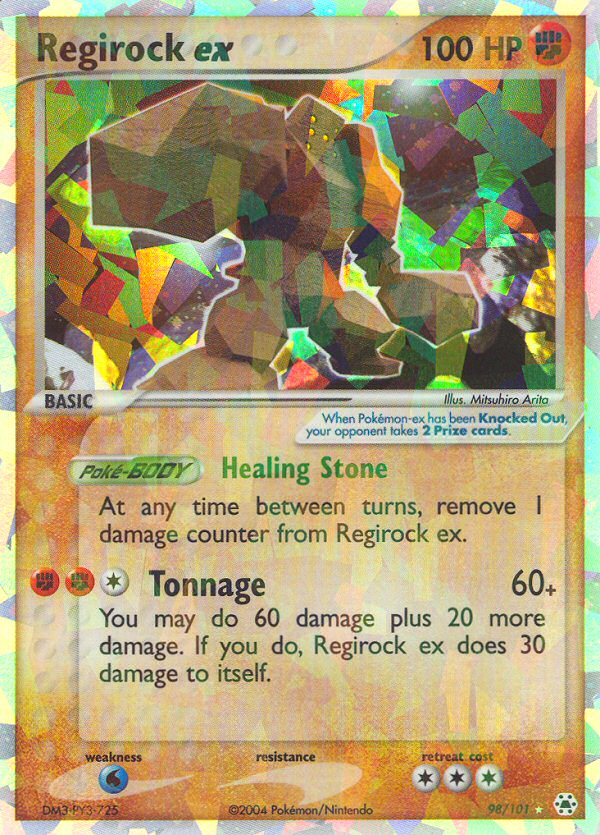 EX Hidden Legends Regirock EX #98/101