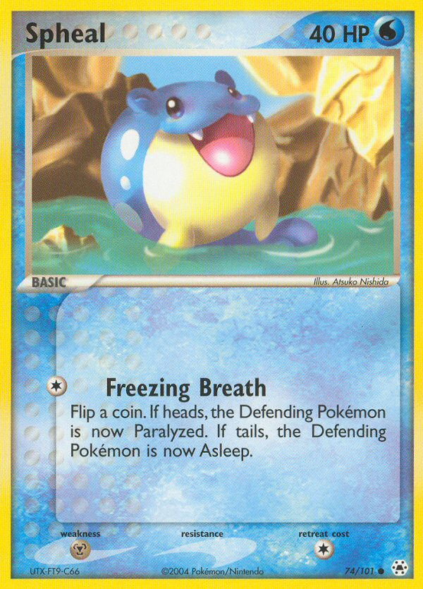 EX Hidden Legends Spheal #74/101