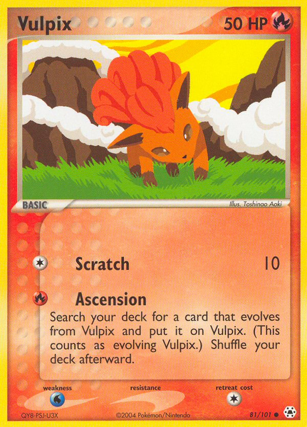 EX Hidden Legends Vulpix #81/101