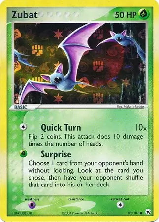 EX Hidden Legends Zubat #83/101 reverse holo