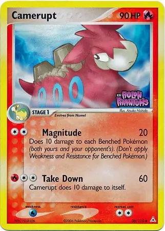 EX Holon Phantoms Camerupt #36/110 reverse holo