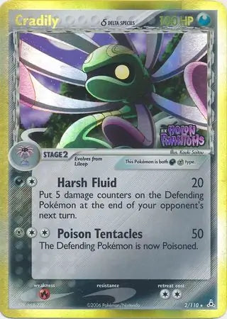 EX Holon Phantoms Cradily #2/110 reverse holo