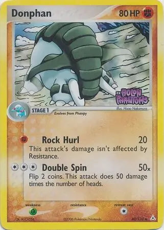EX Holon Phantoms Donphan #40/110 reverse holo
