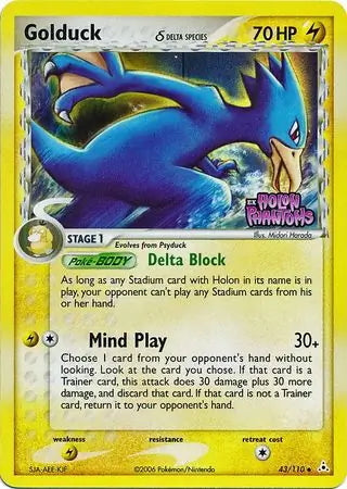 EX Holon Phantoms Golduck #43/110 reverse holo