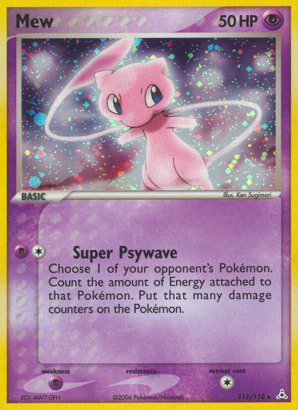 EX Holon Phantoms Holo Mew #111/110