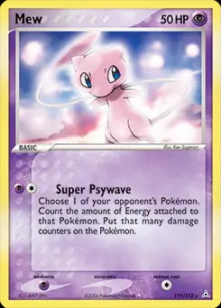 EX Holon Phantoms Non - Holo Mew #111/110