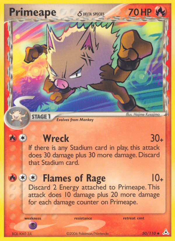 EX Holon Phantoms Primeape #50/110