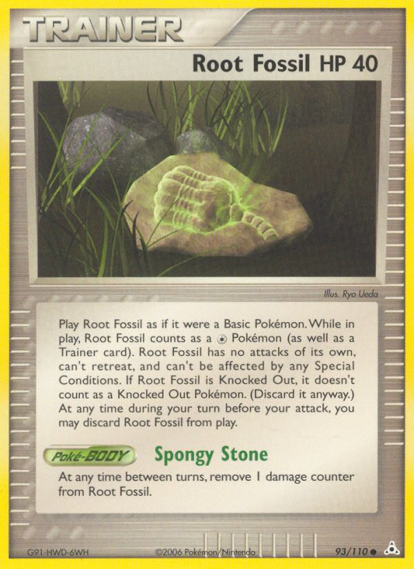 EX Holon Phantoms Root Fossil #93/110