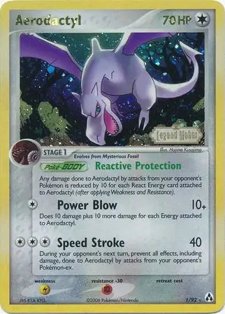 EX Legend Maker Aerodactyl #1/92 reverse holo
