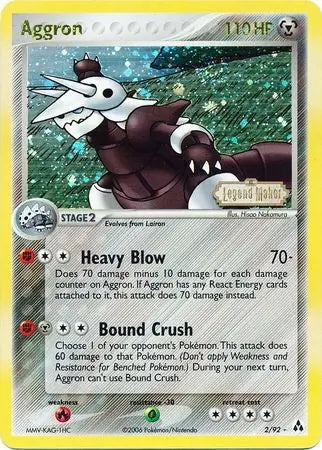 EX Legend Maker Aggron #2/92 reverse holo