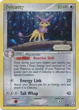 EX Legend Maker Delcatty #4/92 reverse holo