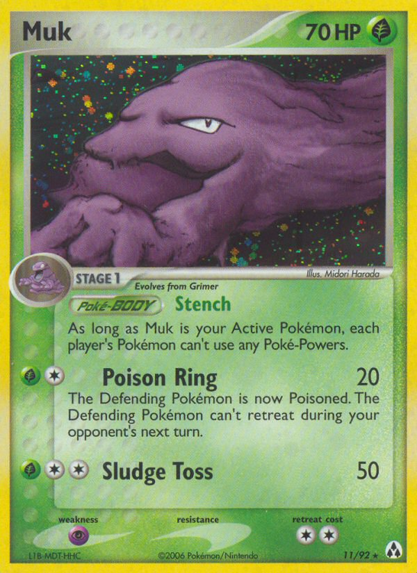 EX Legend Maker Holo Muk #11/92