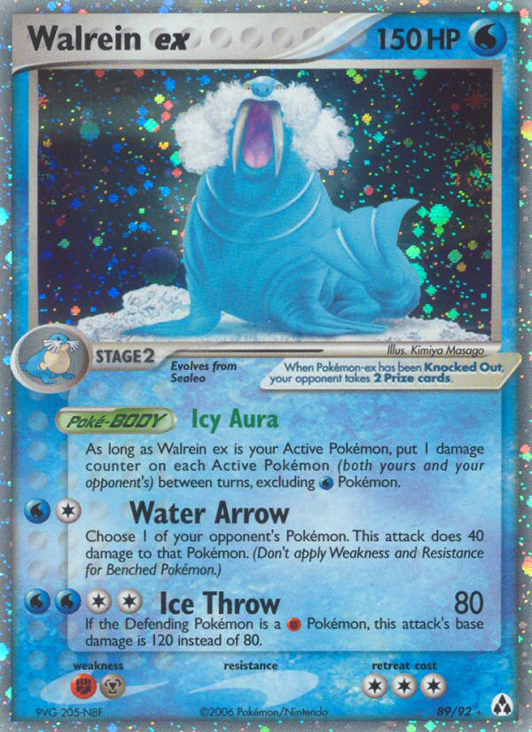EX Legend Maker Holo Walrein ex #89/92