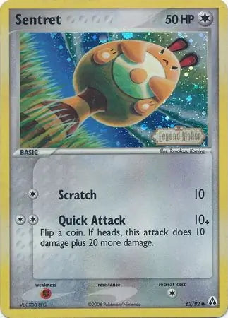 EX Legend Maker Sentret #62/92 reverse holo