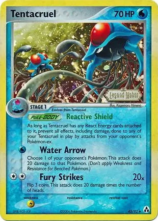 EX Legend Maker Tentacruel #45/92 reverse holo
