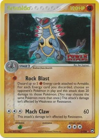 EX Power Keepers Armaldo #3/108 reverse holo