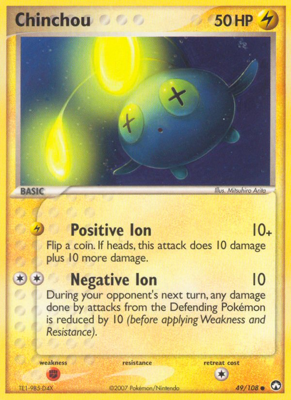 EX Power Keepers Chinchou #49/108