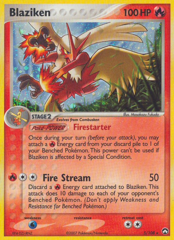 EX Power Keepers Holo Blaziken #5/108