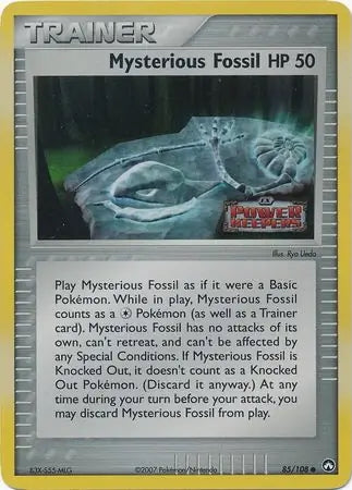 EX Power Keepers Mysterious Fossil #85/108 reverse holo
