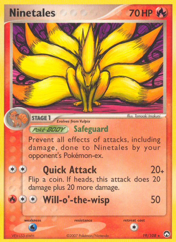 EX Power Keepers Ninetails #19/108
