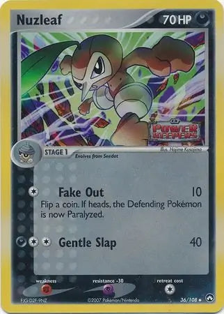 EX Power Keepers Nuzleaf #36/108 reverse holo