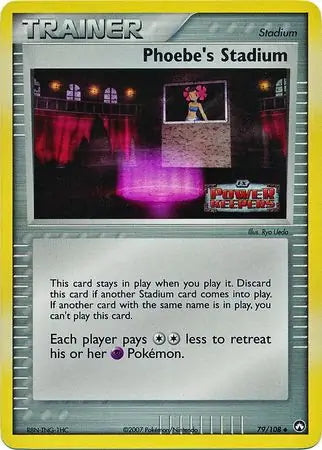 EX Power Keepers Phoebe's Stadium #79/108 reverse holo