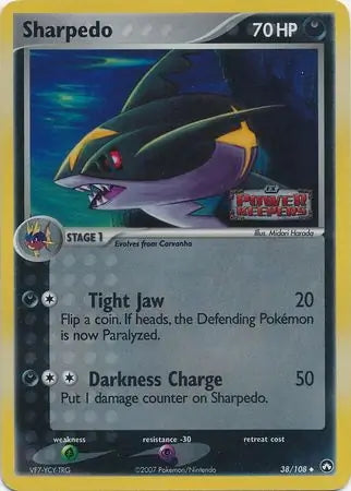 EX Power Keepers Sharpedo #38/108 reverse holo