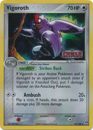 EX Power Keepers Vigoroth #41/108 reverse holo